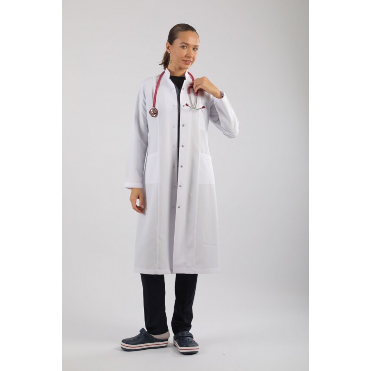 Bayan Doktor Önlüğü - Hakim Yaka Orta Boy