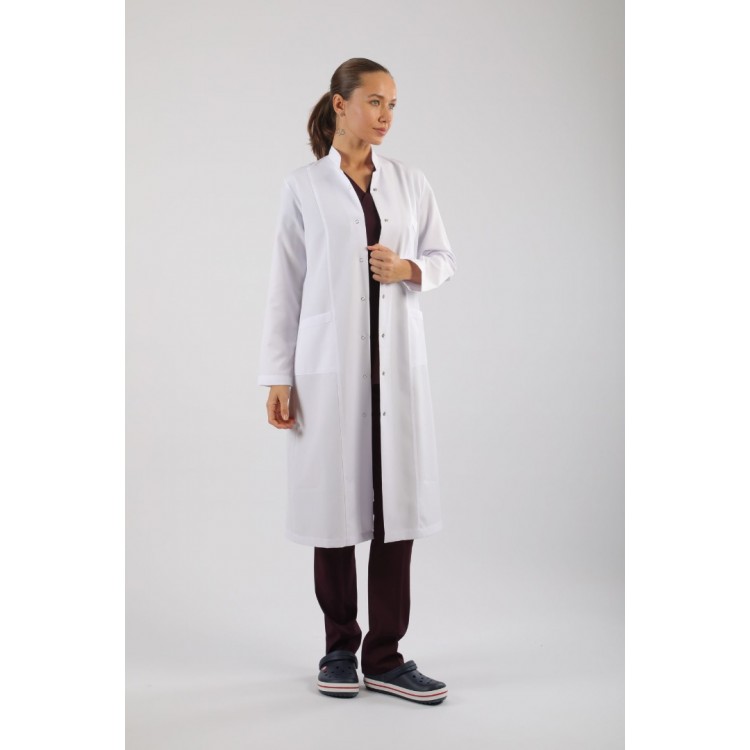 Bayan Doktor Önlüğü - Hakim Yaka Orta Boy