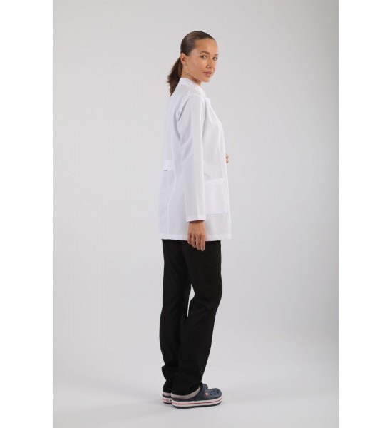 Bayan Doktor Önlüğü - Hakim Yaka Kısaboy