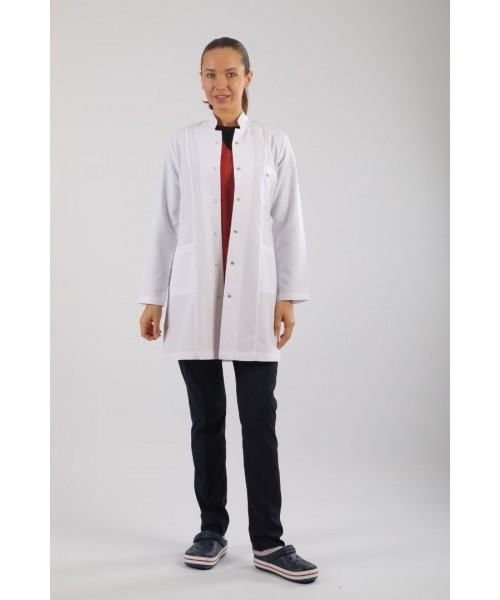 Bayan Doktor Önlüğü - Hakim Yaka Orta Boy