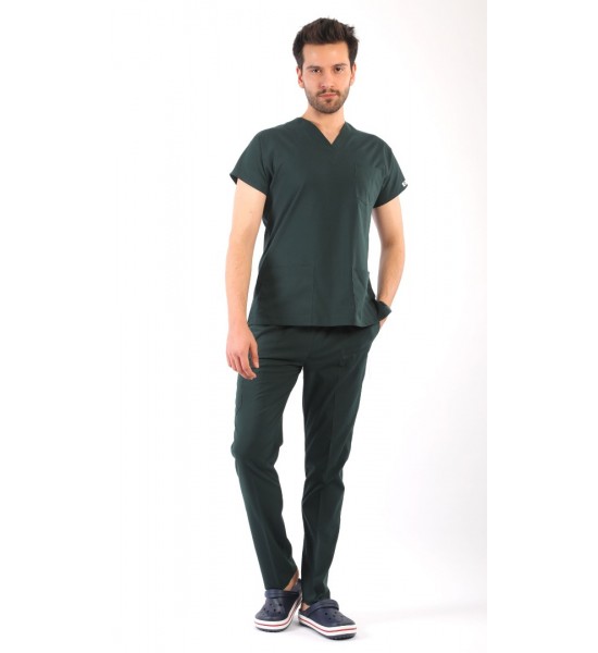 ASFLEX Erkek Likralı Takım - Avcı Yeşili