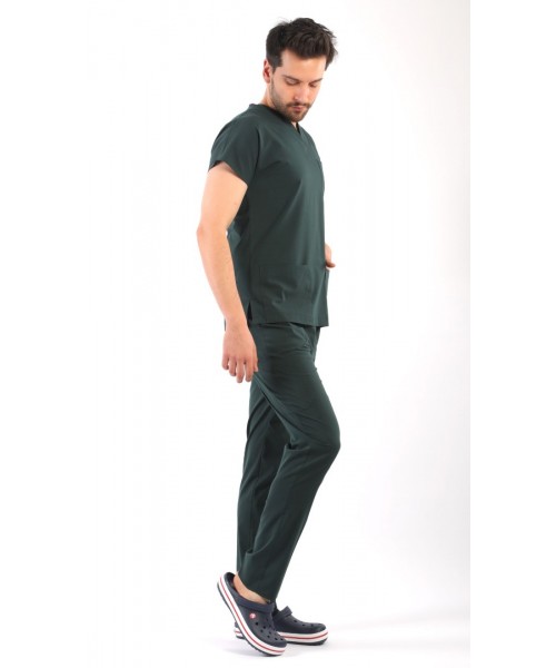 ASFLEX Erkek Likralı Takım - Avcı Yeşili