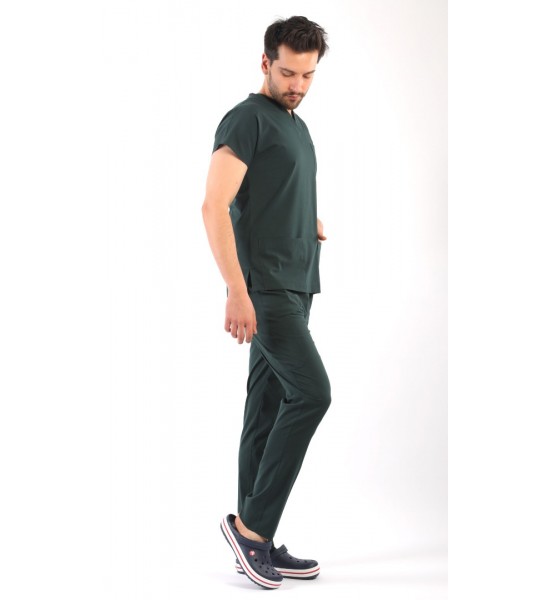 ASFLEX Erkek Likralı Takım - Avcı Yeşili