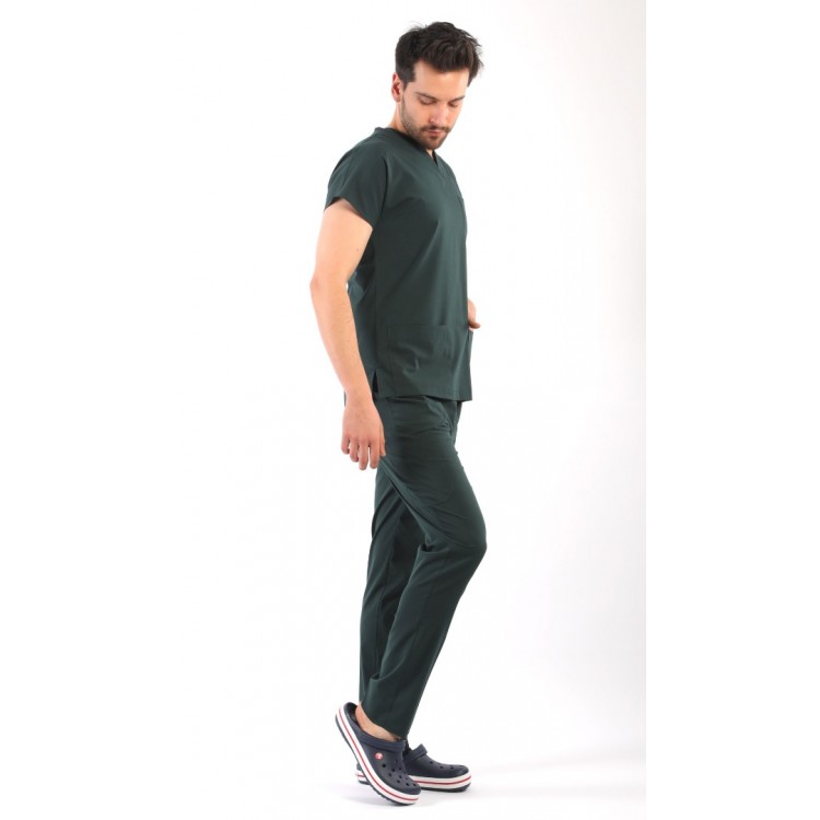 ASFLEX Erkek Likralı Takım - Avcı Yeşili