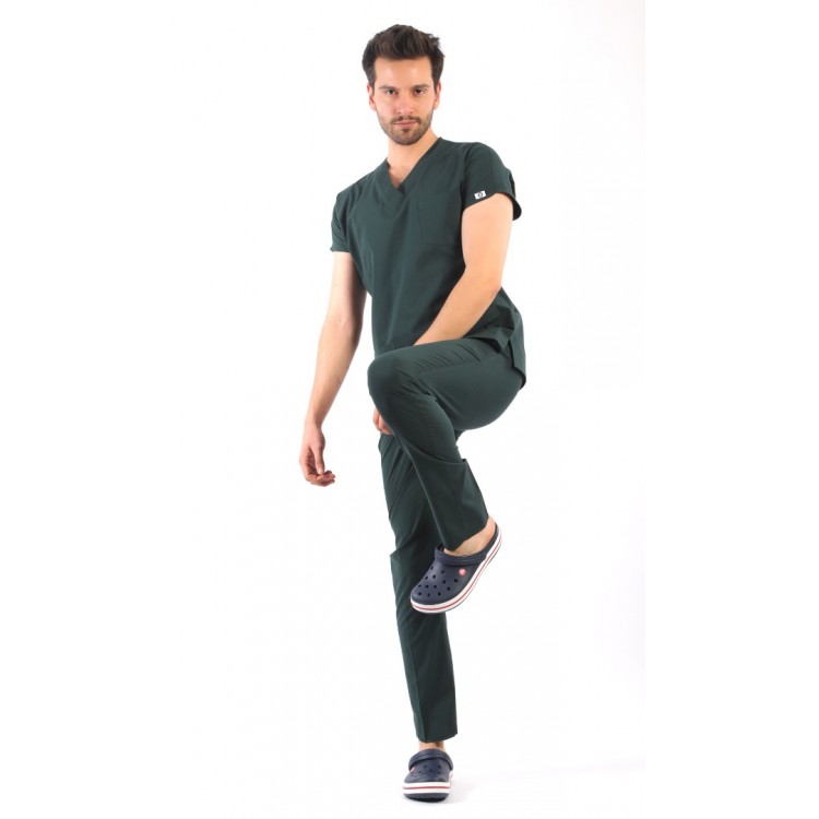 ASFLEX Erkek Likralı Takım - Avcı Yeşili