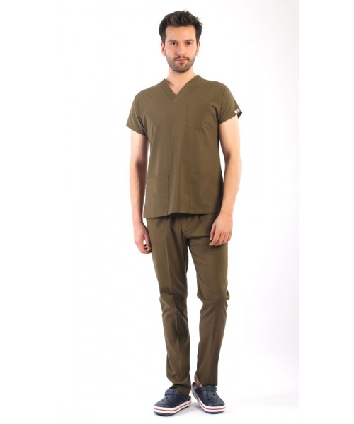 ASFLEX Erkek Likralı Takım - HAKİ RENK