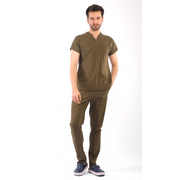 ASFLEX Erkek Likralı Takım - HAKİ RENK