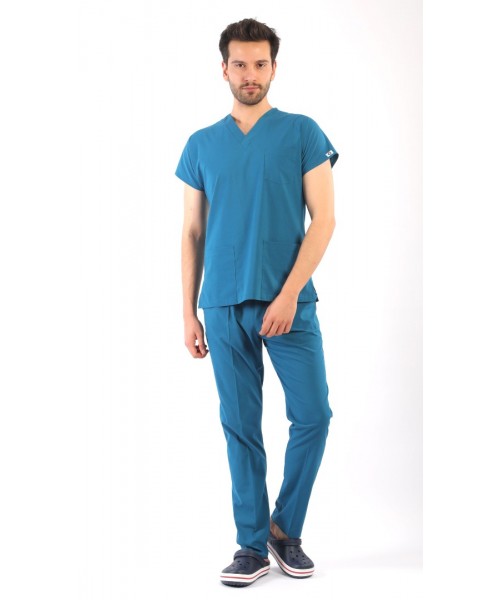 ASFLEX Erkek Likralı Takım - Petrol Yeşili