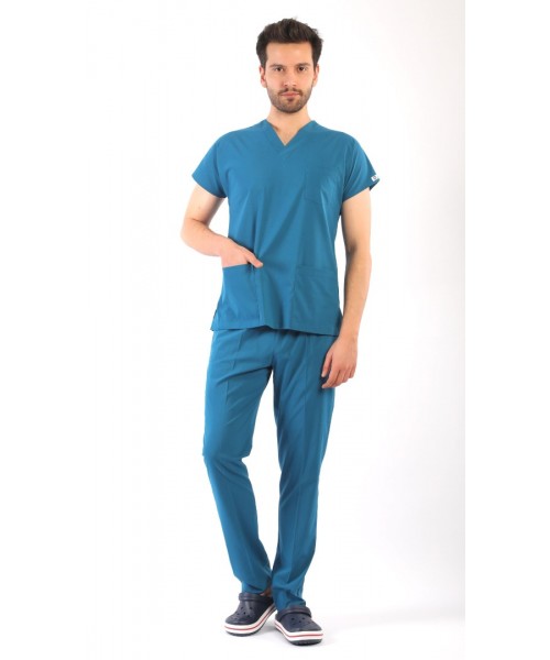 ASFLEX Erkek Likralı Takım - Petrol Yeşili