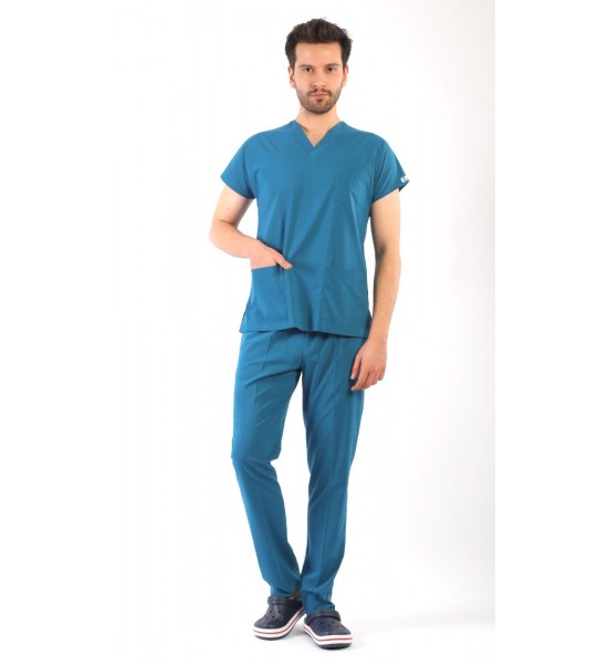 ASFLEX Erkek Likralı Takım - Petrol Yeşili