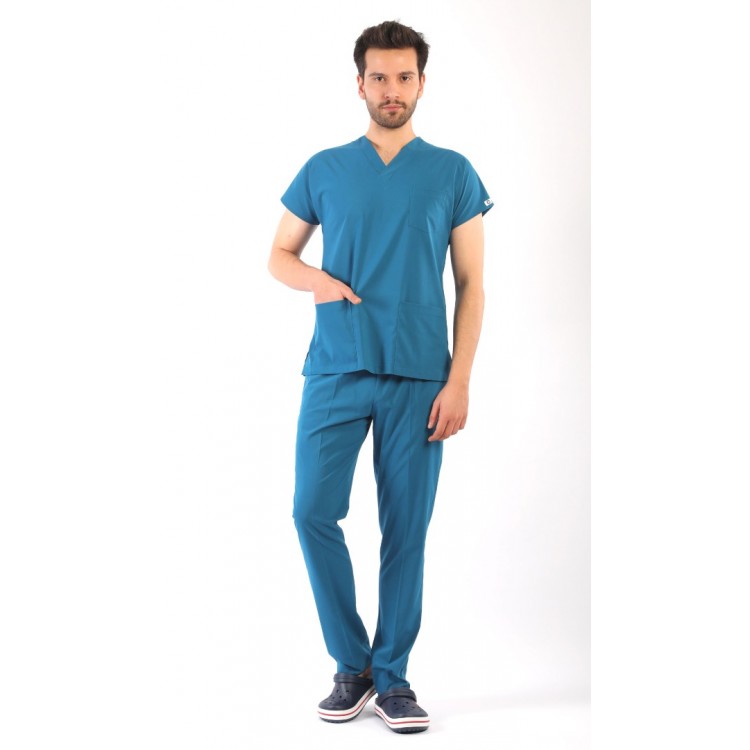 ASFLEX Erkek Likralı Takım - Petrol Yeşili