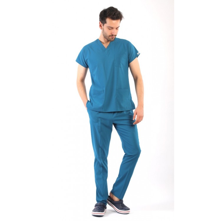 ASFLEX Erkek Likralı Takım - Petrol Yeşili