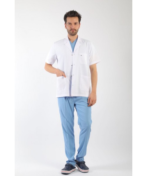 Eczacı Önlüğü Erkek - Kısakollu
