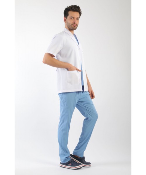 Eczacı Önlüğü Erkek - Kısakollu