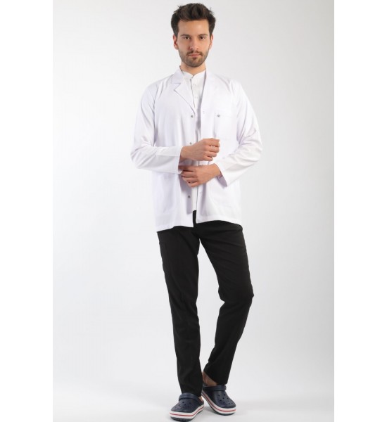 Eczacı Önlüğü Erkek - Kısaboy