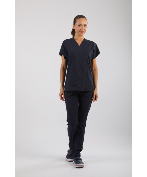 ASFLEX Likralı Scrubs Lacivert