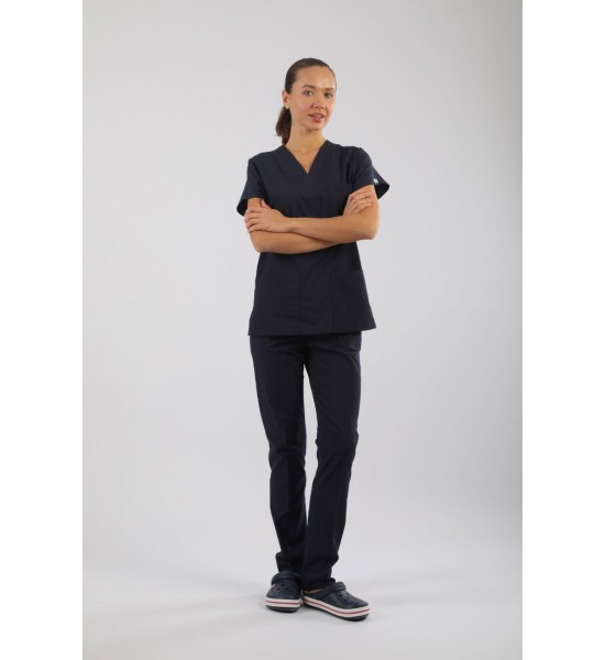 ASFLEX Likralı Scrubs Lacivert