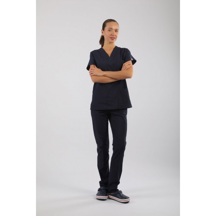 ASFLEX Likralı Scrubs Lacivert