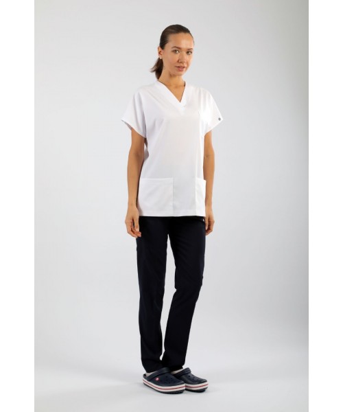 Likralı Tek Üst - BEYAZ