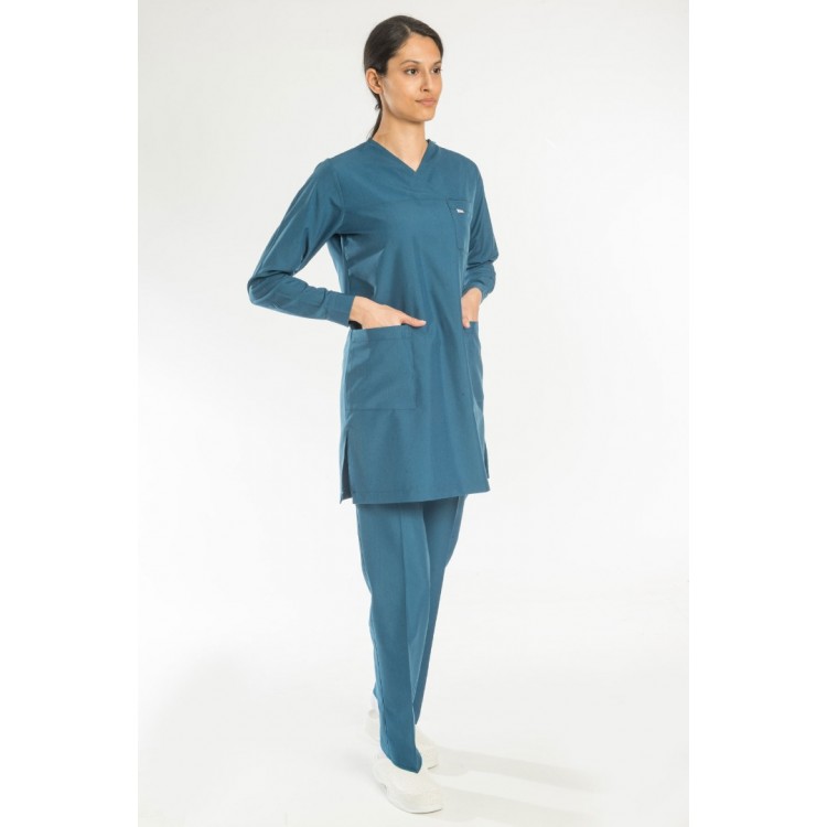 Alpaka Tesettür Forma Takım (Seri sonu) - Petrol Mavi -İndigo