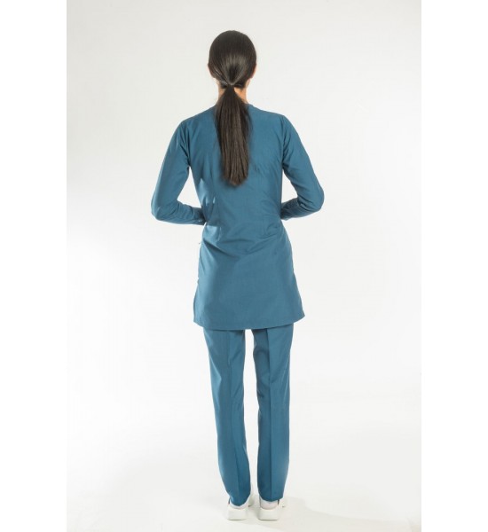 Alpaka Tesettür Forma Takım (Seri sonu) - Petrol Mavi -İndigo