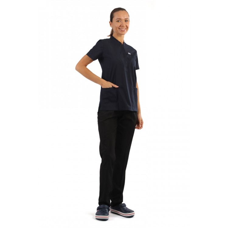 Polo Likralı Tek Üst - Lacivert