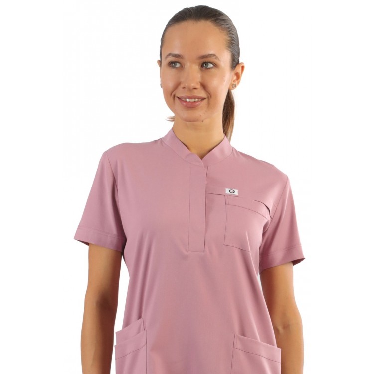 Polo Likralı Tek Üst - Pudra Polo Likralı Tek Üst - Pudra