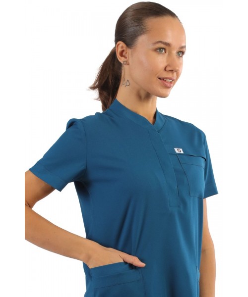 Polo Likralı Tek Üst - Petrol Mavisi- İndigo