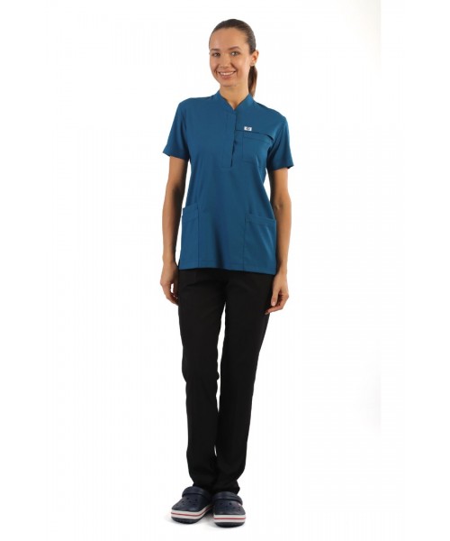 Polo Likralı Tek Üst - Petrol Mavisi- İndigo