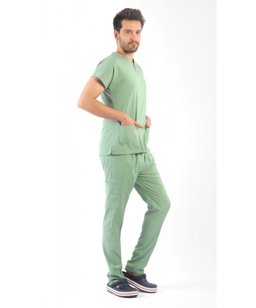 Asforma Premium Likralı Takım - Küf Yeşili