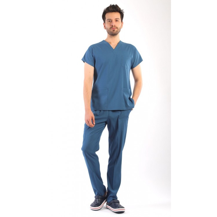 Asforma Premium Likralı Takım - Petrol Mavisi - İndigo mavi