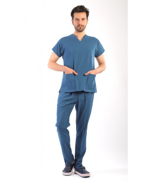 Asforma Premium Likralı Takım - Petrol Mavisi - İndigo mavi