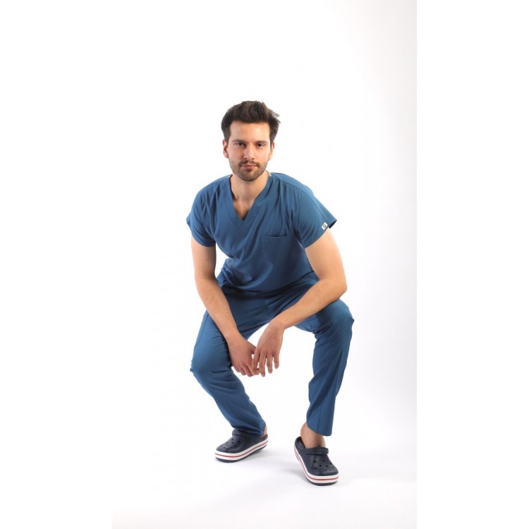 Asforma Premium Likralı Takım - Petrol Mavisi - İndigo mavi