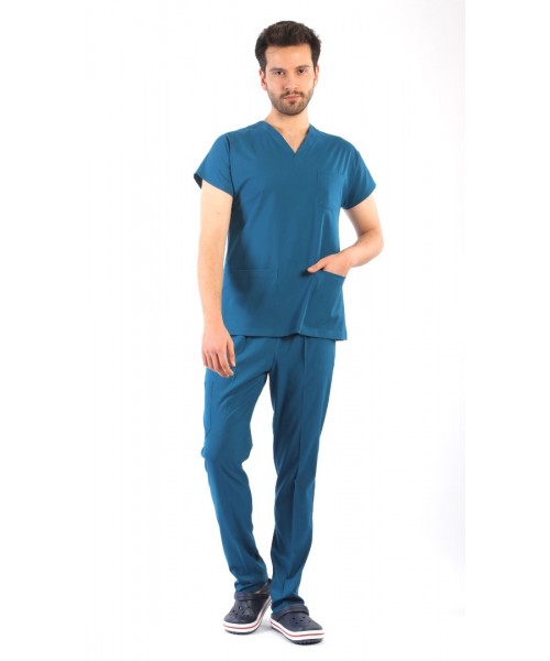 Asforma Premium Likralı Takım - Petrol Yeşili