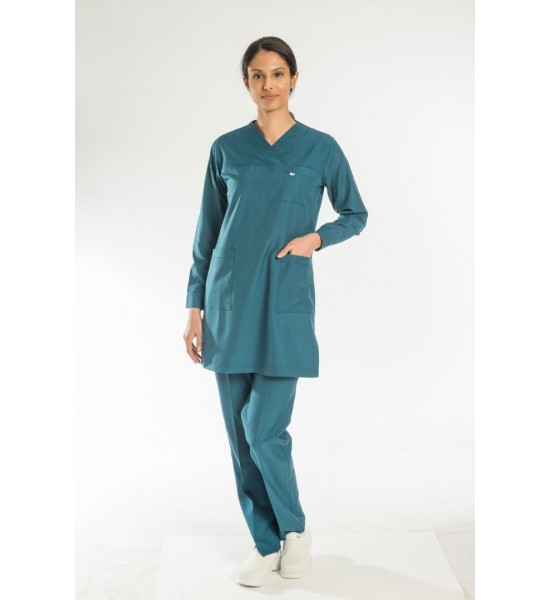 Alpaka Tesettür Forma Takım (Seri sonu) - Petrol Yeşili