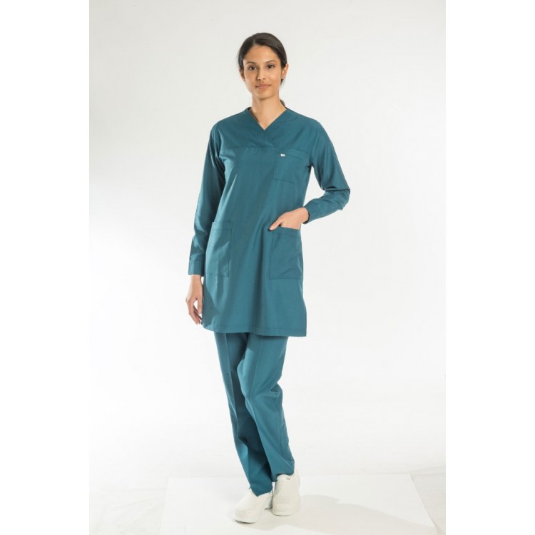 Alpaka Tesettür Forma Takım (Seri sonu) - Petrol Yeşili