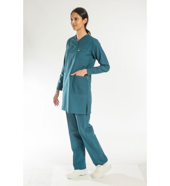 Alpaka Tesettür Forma Takım (Seri sonu) - Petrol Yeşili