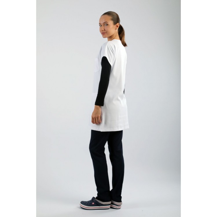 Likralı Tunikboy Tek Üst (85cm) - Beyaz