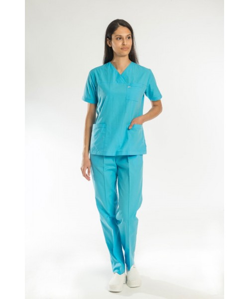 Terycotton Cerrahi Takım - Turkuvaz Mavi