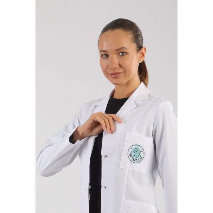 Üniversite Logolu Önlük - Bayan Ortaboy