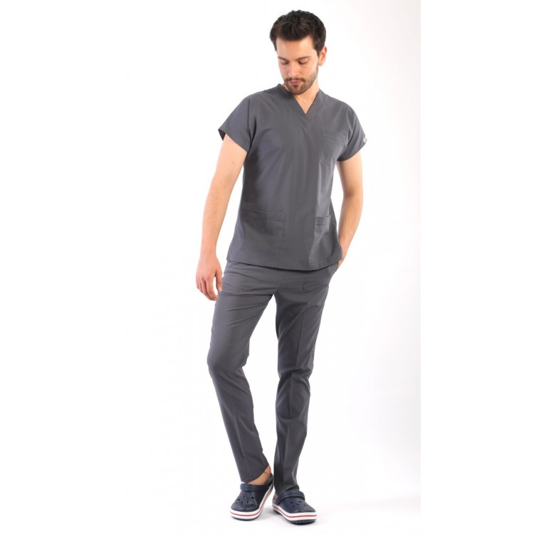 ASFLEX Erkek Likralı Takım - GRİ