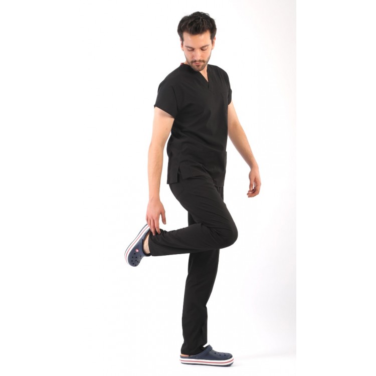 ASFLEX Erkek Likralı Takım - Siyah