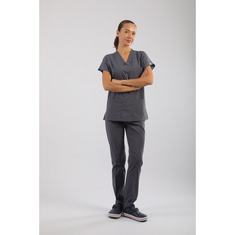 ASFLEX Likralı Scrubs Gri ASFLEX Likralı Scrubs Gri