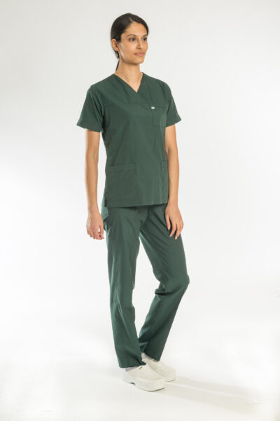 Medikal-Kadın-Doktor-Cerrahi-Giyim-Forma-Avcı-Yeşil
