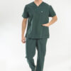 Medikal-Erkek-Doktor-Cerrahi-Giyim-Forma-Avcı-Yeşil